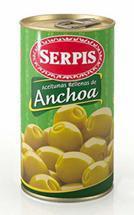 Aceitunas rellenas de anchoa Serpis 350g