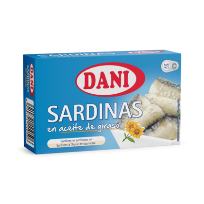 Sardines en oli de girasol Dani 120g
