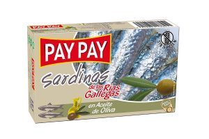 Sardines en oli d'oliva Pay Pay 120g