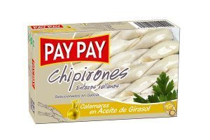 Chipirones rellenos en aceite de girasol Pay Pay 115g