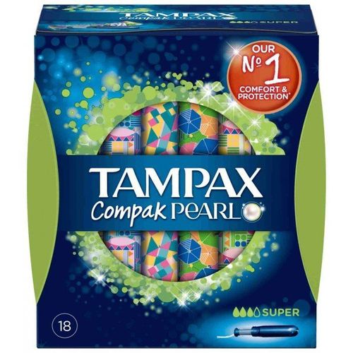 Tampax Compak Pearl Super 18u
