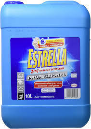 Lejía con detergente Estrella 10L