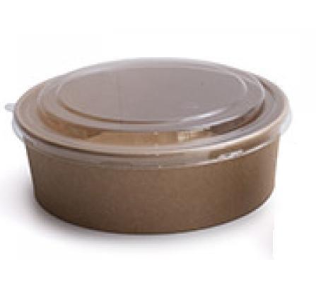 Tarrina cartró biodegradable 750cc (25u)